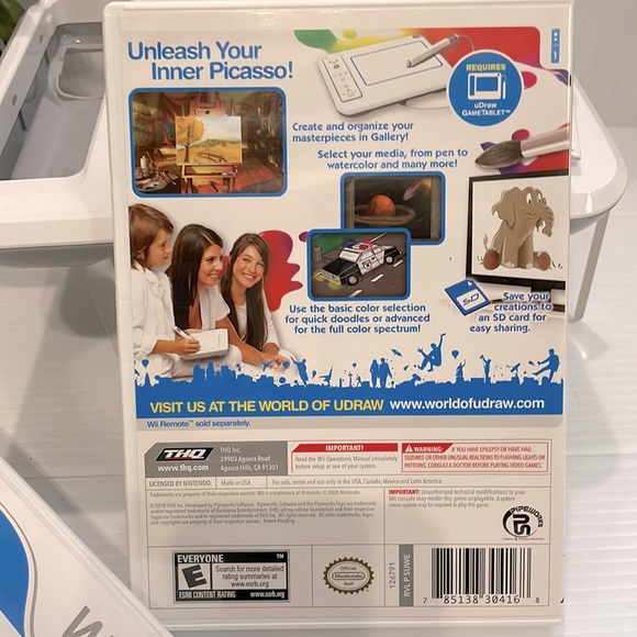 Wii U Draw Game Tablet & 3 U Draw Games: U Draw Studio, Pictionary, Doods BIG Ad - Picture 13 of 15